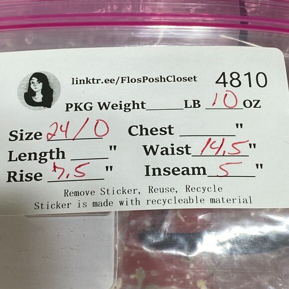 Current Elliott Boyfriend The Rolled Shorts Size 24/0 Jeans Denim Open Sky Blue - Picture 9 of 9